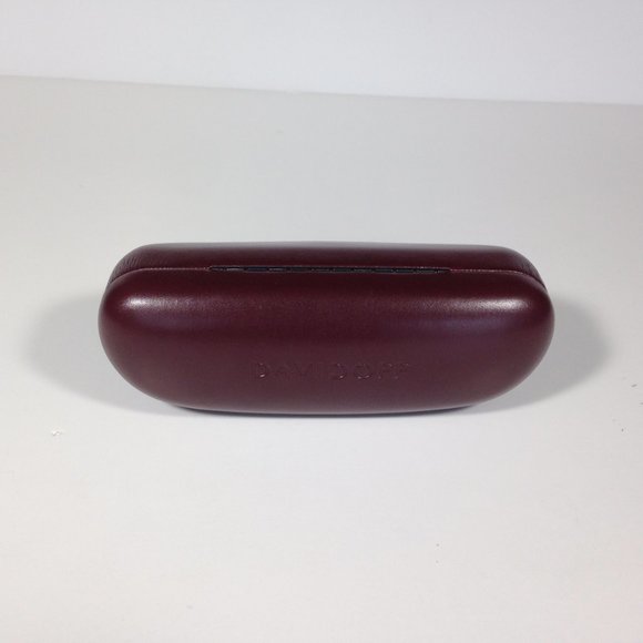 Davidoff maroon Glasses Case empty for sunglasses eyeglasses DEEP with knob/hook - Picture 5 of 10